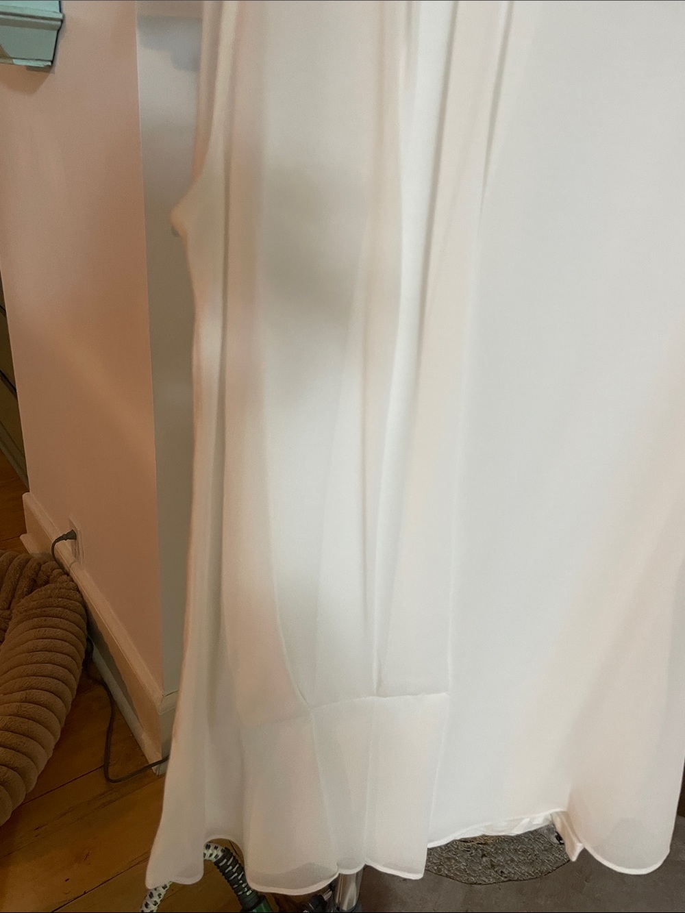 French Connection Off-White Sleeveless Pleated Shell - Picture 4 of 8